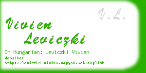 vivien leviczki business card